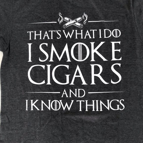 Men’s “I Smoke Cigars..." T shirt. Large. New